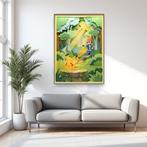 AT9 - [Canvas XL] Ash & Pikachu - Papercut Forest, Nieuw