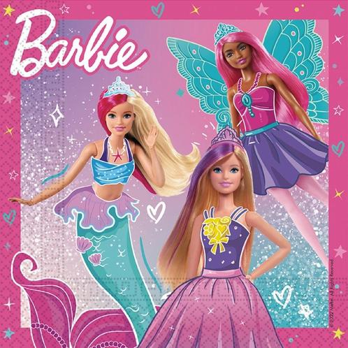 Barbie Servetten Fanatasy 33cm 20st, Hobby & Loisirs créatifs, Articles de fête, Envoi