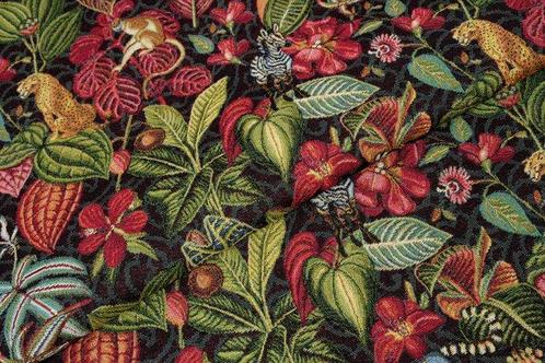 Superbe tissu gobelin de très haute qualité avec motif, Antiek en Kunst, Antiek | Tapijten, Tafelkleden en Textiel