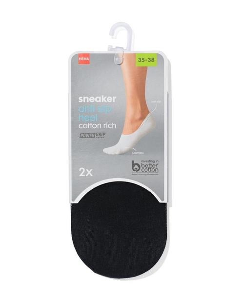 HEMA 2-pak Voetensokken Zwart, Kleding | Dames, Leggings, Maillots en Panty's, Ophalen of Verzenden