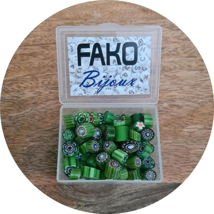 Fako Bijoux - Millefiori Glas - Sieraden Maken - 7-12mm - 50, Hobby en Vrije tijd, Kralen en Sieraden maken, Verzenden
