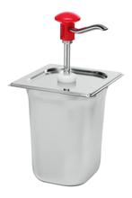 Sausdispenser met rode drukknopbediening | 3L | Portie, Verzenden, Nieuw in verpakking