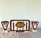 Pendule (3) - Marmer, Messing - 1920-1930, Antiek en Kunst