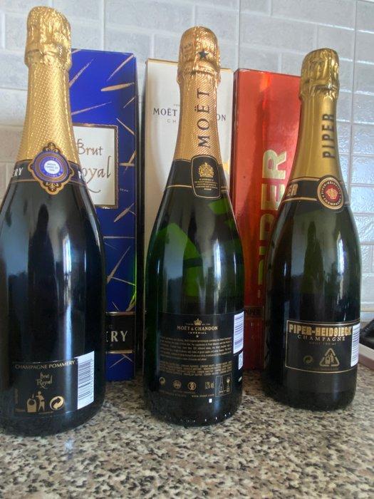 Pommery, Moët & Chandon, Piper Heidsieck, Brut Royal; Moet &, Verzamelen, Wijnen