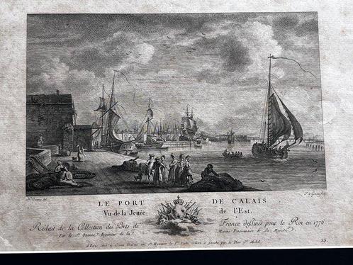 Yves Marie Le Gouaz (XVIII) - Port Dieppe, Port Calais, Port, Antiek en Kunst, Antiek | Overige Antiek