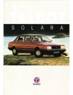 1981 TALBOT SOLARA BROCHURE NEDERLANDS, Nieuw