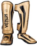 Venum Muay Thai Kickboxing Scheenbeschermers Elite Goud, Sports & Fitness, Boxe, Verzenden