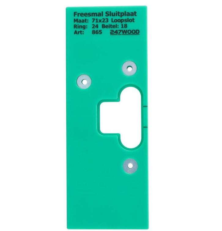 247WOOD Freesmal sluitplaat 71x23, Bricolage & Construction, Serrurerie de bâtiment & Dispositif de fermeture