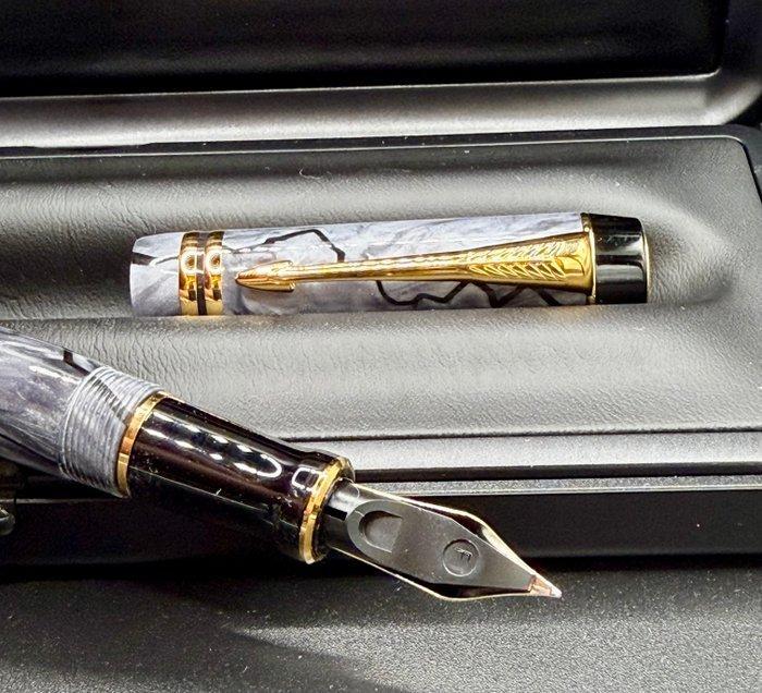 Parker - Centennial gray marble Duofold - Vulpen, Verzamelen, Pennenverzamelingen