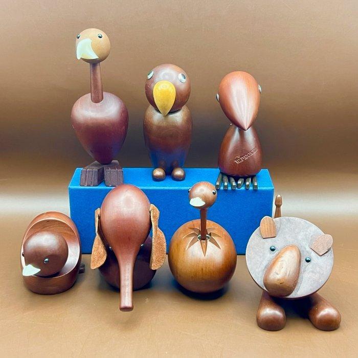 Senshukai  - Speelgoed meubels 7 Vintage wooden animals, Antiek en Kunst, Antiek | Meubels | Stoelen en Sofa's