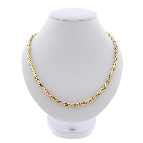 Gouden fantasie schakel ketting | 45,5 cm (robuust, kegel), Handtassen en Accessoires, Kettingen, Overige kleuren, Gebruikt, Goud