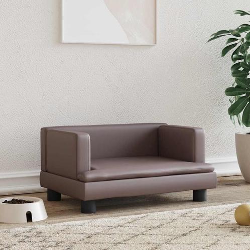 vidaXL Hondenmand 60x40x30 cm kunstleer bruin, Dieren en Toebehoren, Honden-accessoires, Nieuw, Verzenden