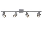 Veiling - Lucide CONNI-LED dimbare Plafondspot 4x5W Grijs, Nieuw