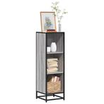 vidaXL Boekenkast 33,5x33x107,5 bewerkt hout grijs sonoma, Huis en Inrichting, Kasten | Boekenkasten, Verzenden, Nieuw