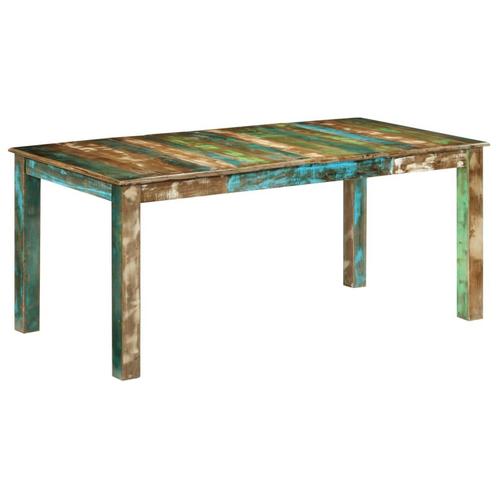 vidaXL Eettafel 180x90x76 cm massief hergebruikt hout, Huis en Inrichting, Tafels | Eettafels, Nieuw, Verzenden