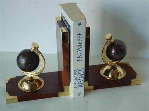 Boekensteunen - Hout, Messing, Antiek en Kunst, Kunst | Designobjecten