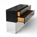 Wandtafel - Hout, spiegel - Bijzettafel van beschilderd hout, Antiek en Kunst