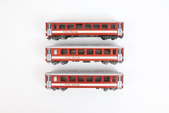 Bemo H0m - Modeltrein personenwagen (3) - 2e klas rijtuigen, Hobby en Vrije tijd, Modeltreinen | H0