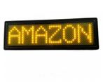 LED badge - Magnetisch - 9,5 x 3,5 - Geel, Huis en Inrichting, Verzenden, Nieuw