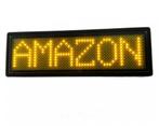 LED badge - Magnetisch - 9,5 x 3,5 - Geel, Huis en Inrichting, Nieuw, Verzenden