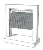 *TIP*  Glossy middenunit kledingrek R-PR-014, Zakelijke goederen, Kantoor en Winkelinrichting | Winkel en Inventaris, Ophalen of Verzenden