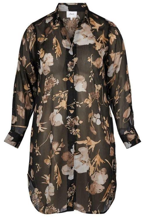 Blouse Zizzi voile lang maat m, Kleding | Dames, Blouses en Tunieken, Verzenden