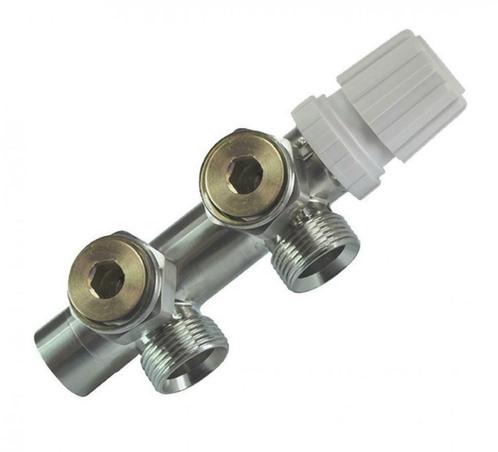Sanifun thermostatisch 3/4 onderblok haaks-links geborstel, Doe-het-zelf en Bouw, Sanitair, Overige typen, Ophalen of Verzenden