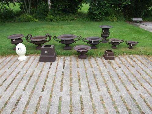 Tuinvazen Gietijzeren vazen bloempotten met oren, Jardin & Terrasse, Vases de jardin