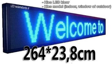 Professionele LED lichtkrant afm. 264 x 23,8 x 7 cm