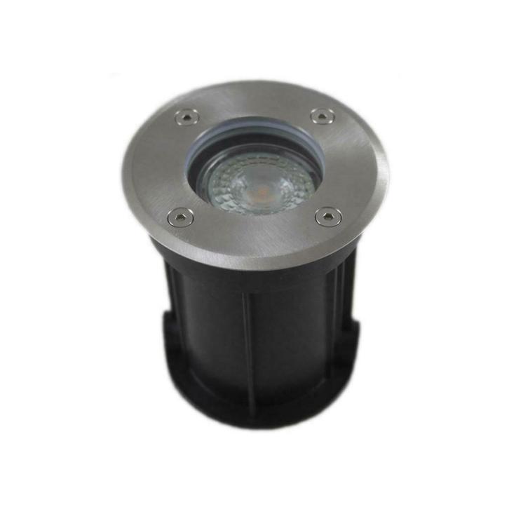 AANBIEDING - LED Grond spot GU10 rond | Rhodos | RVS | IP67, Tuin en Terras, Buitenverlichting, Nieuw, Led, Netvoeding, Verzenden
