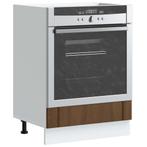 vidaXL Ovenkast Lucca bewerkt hout bruin eikenkleur, Huis en Inrichting, Kasten | Overige, Verzenden, Nieuw