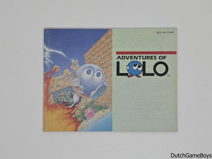 Nintendo Nes – Adventures Of Lolo - FRA - Manual, Games en Spelcomputers, Games | Nintendo NES, Gebruikt, Verzenden
