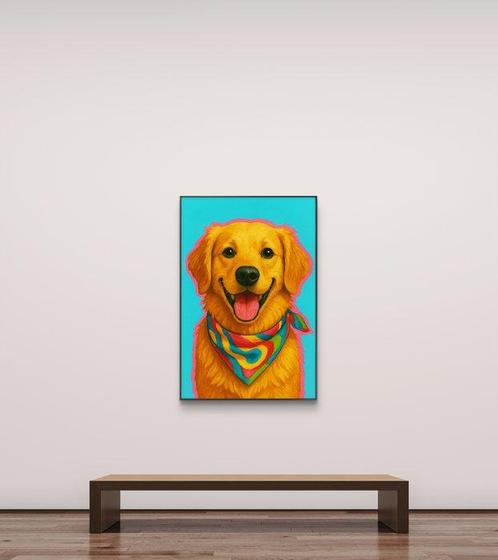 Tomas - Groovy Golden, Antiek en Kunst, Kunst | Schilderijen | Modern