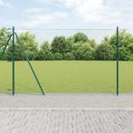 vidaXL Hexagon Heining Groen 1.4x100 m Staal, Verzenden, Nieuw