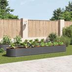 vidaXL Plantenbak verhoogd 400x80x44 cm gegalvaniseerd staal, Tuin en Terras, Verzenden, Nieuw