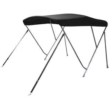 Biminitop Rvs 3 Boog 190-210cm Breed Zwart, Ophalen of Verzenden