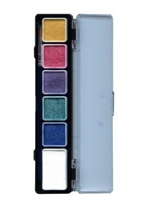 PXP Palet Pearl Colours 5 X 3 And 1 X 6gr With A Brush Size, Hobby en Vrije tijd, Feestartikelen, Nieuw, Verzenden