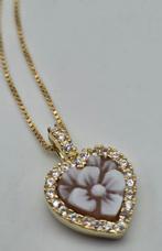 Zilver - Halsketting - Ambachtelijke camee, Antiek en Kunst