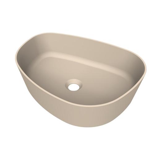 Arcqua Rocker Opbouw Waskom Organisch R 50x37 Mat Zand, Doe-het-zelf en Bouw, Sanitair, Overige typen, Nieuw, Ophalen of Verzenden