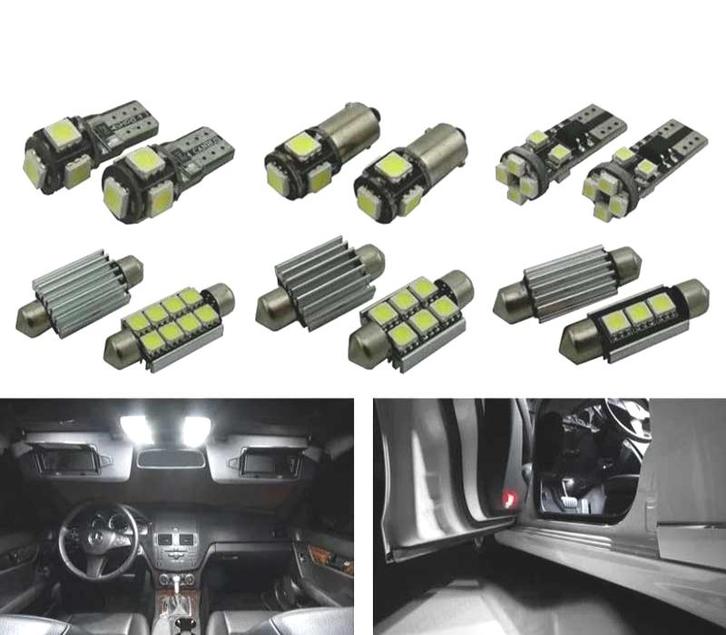 Kit 15 Ampoules Led Intérieur Pour Mercedes Classe C C204 Co, Auto-onderdelen, Verlichting, Verzenden
