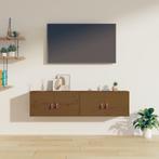 vidaXL Wandkasten 2 st 60x30x30 cm massief grenenhout, Huis en Inrichting, Kasten | Wandmeubels, Verzenden, Nieuw