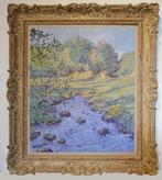 Chris van Dijk (1952) Impressionist -  Ruisseau dans le, Antiek en Kunst