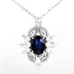 Pendentif - 14 carats Or jaune -  3.33ct. tw. Saphir -, Bijoux, Sacs & Beauté, Bijoux anciens