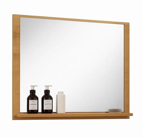 Badkamerspiegel Oliver 60 x 12 x 50 cm Eiken, Huis en Inrichting, Badkamer | Badkamermeubels, Nieuw, Verzenden