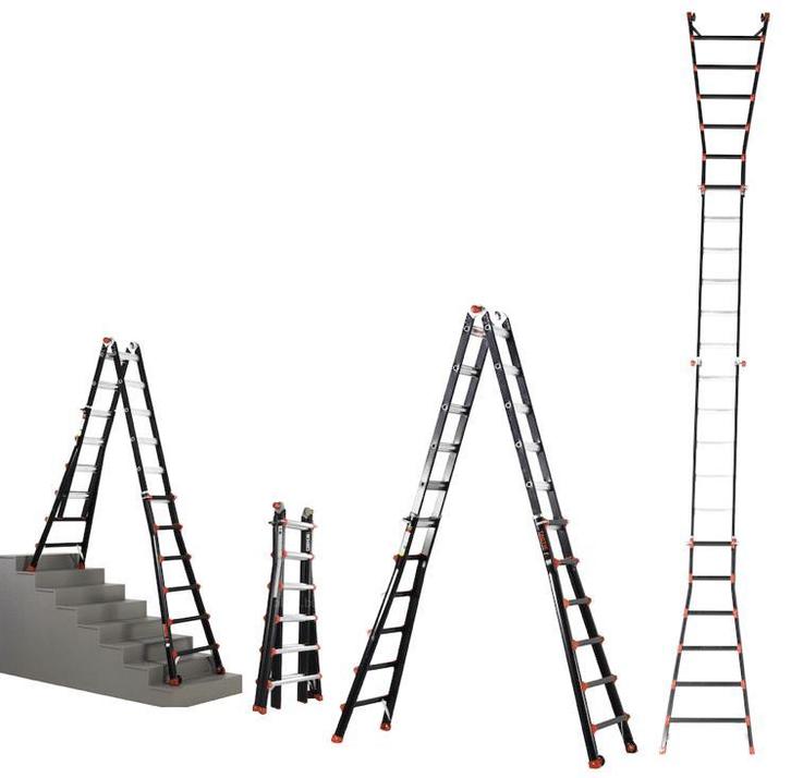 BigOne multifunctionele ladder TacTic 4×6 sporten, Doe-het-zelf en Bouw, Ladders en Trappen, 4 meter of meer, Opvouwbaar of Inschuifbaar