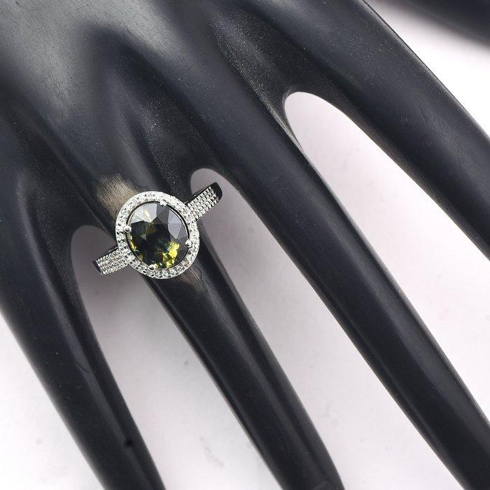 Sans prix de réserve - Bague Platine - 2.94ct. tw. Saphir -, Bijoux, Sacs & Beauté, Bagues