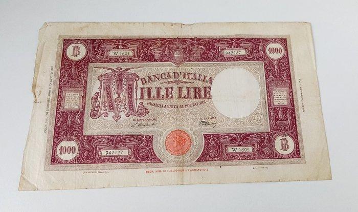 Italië. - 1.000 Lire 19/12/1946 - Gigante BI 51D; Pick 72, Postzegels en Munten, Bankbiljetten | Europa | Niet-Eurobiljetten