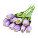 Kunst Boeket - Tulpen Zijden Bloemen Tulp Luxe Boeketten, Huis en Inrichting, Woonaccessoires | Kunstplanten en Kunstbloemen, Verzenden