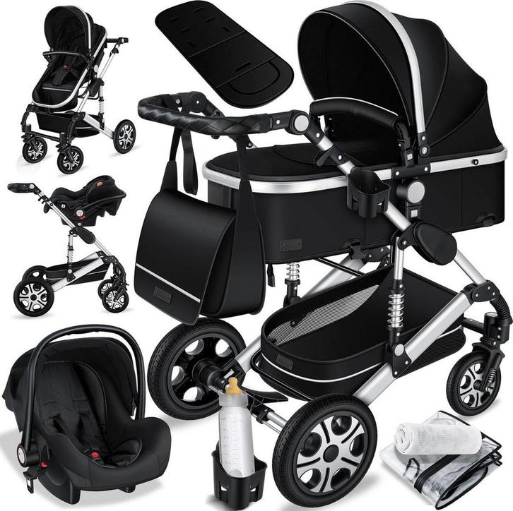 Kinderwagen 3 in 1 - Buggy - Wandelwagen - Kinderbuggy - Zil, Kinderen en Baby's, Kinderwagens en Combinaties, Nieuw, Verzenden