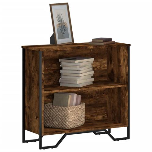 vidaXL Boekenkast 80x31x74,5 cm bewerkt hout gerookt, Huis en Inrichting, Kasten | Boekenkasten, Nieuw, Verzenden